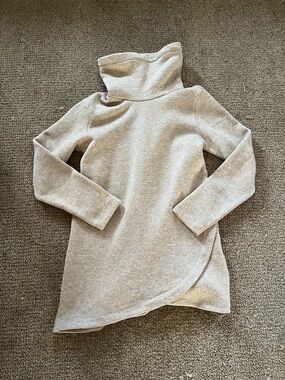 Lands End cowl neck tunic NWOT - size small 6-8 beautiful heathered neutral